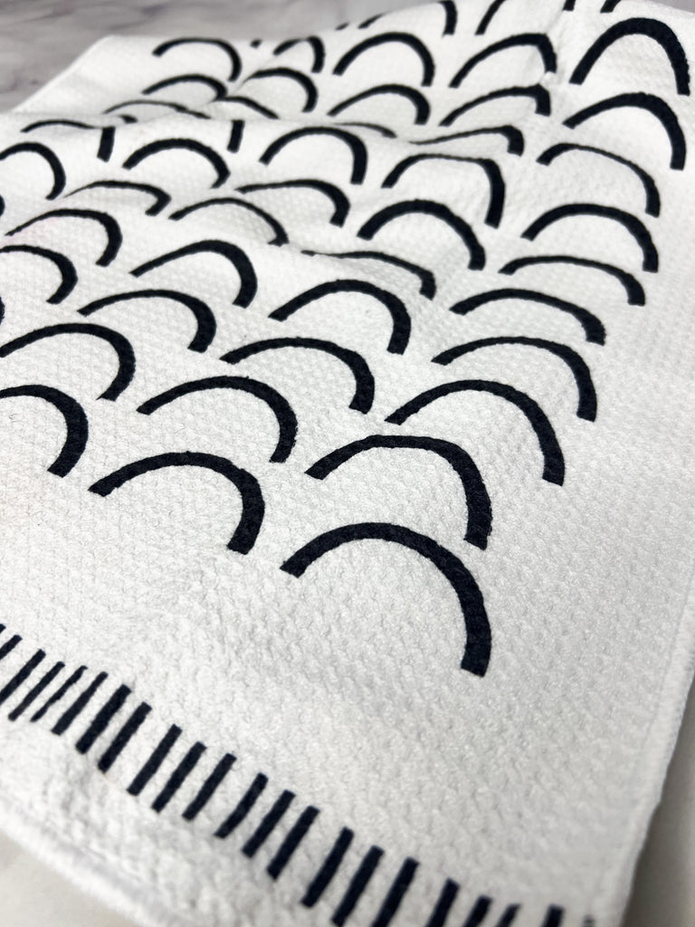 Close up of towel texture and pattern