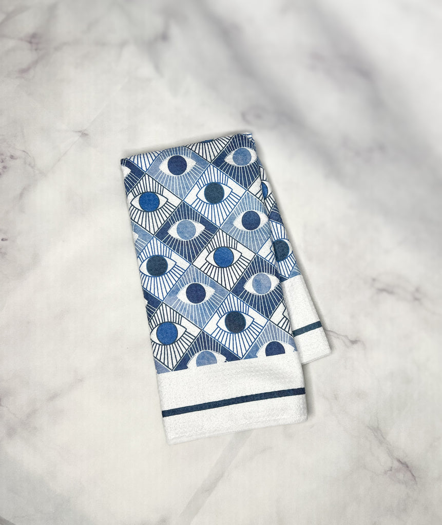 Folded kitchen towel