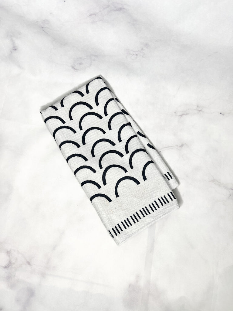 Folded kitchen towel