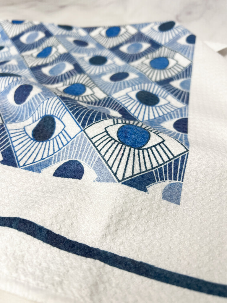 Close up of towel texture and pattern