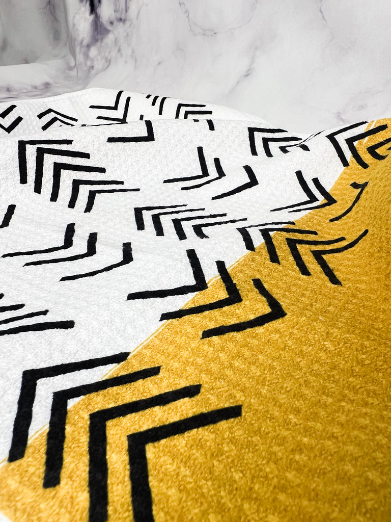 Close up of towel texture and pattern